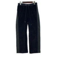 パンツ ベロアトラックパンツ S BLK S ブラック