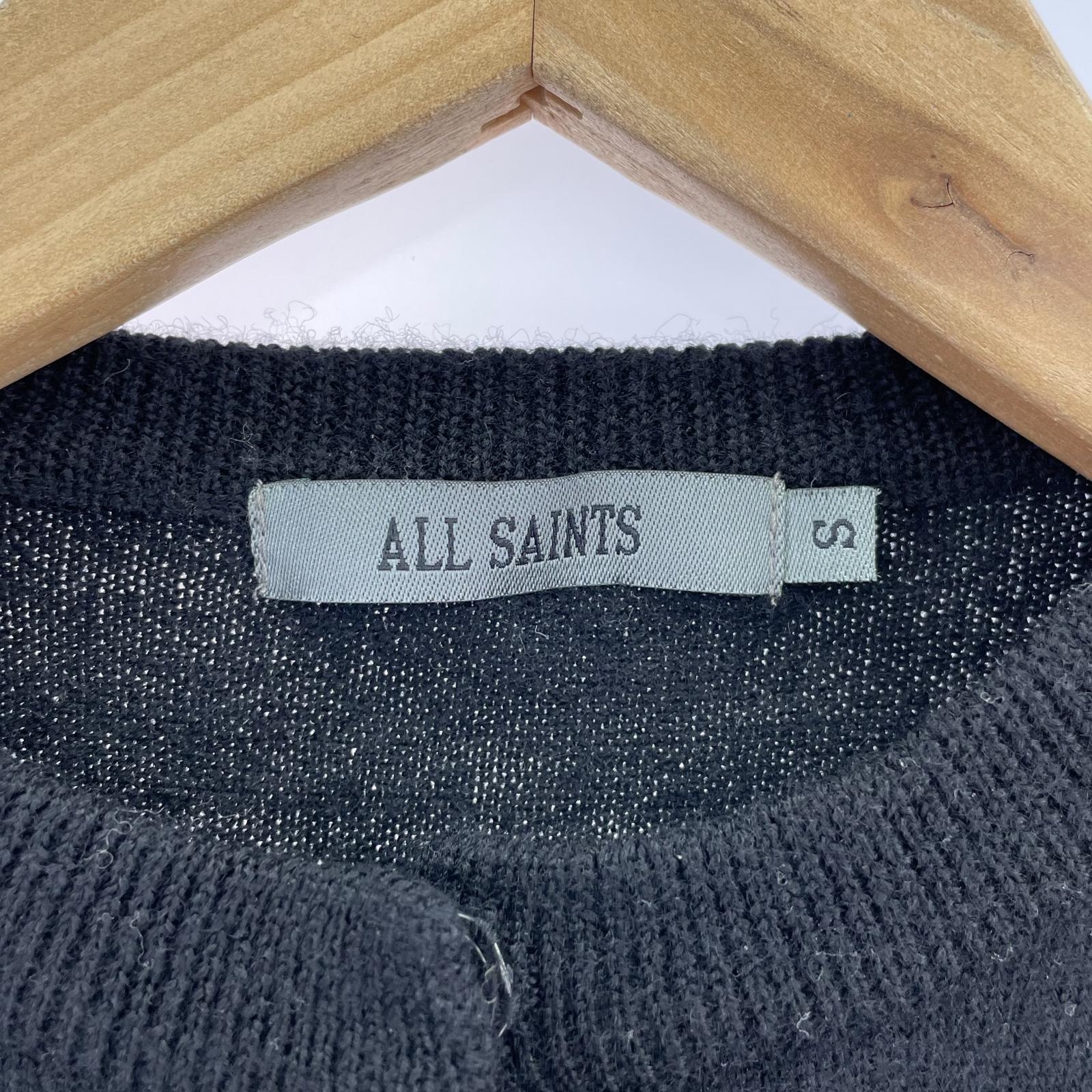 カーディガン ALL SAINTS ボタンカーディガン (S)アーガイル S ブラック