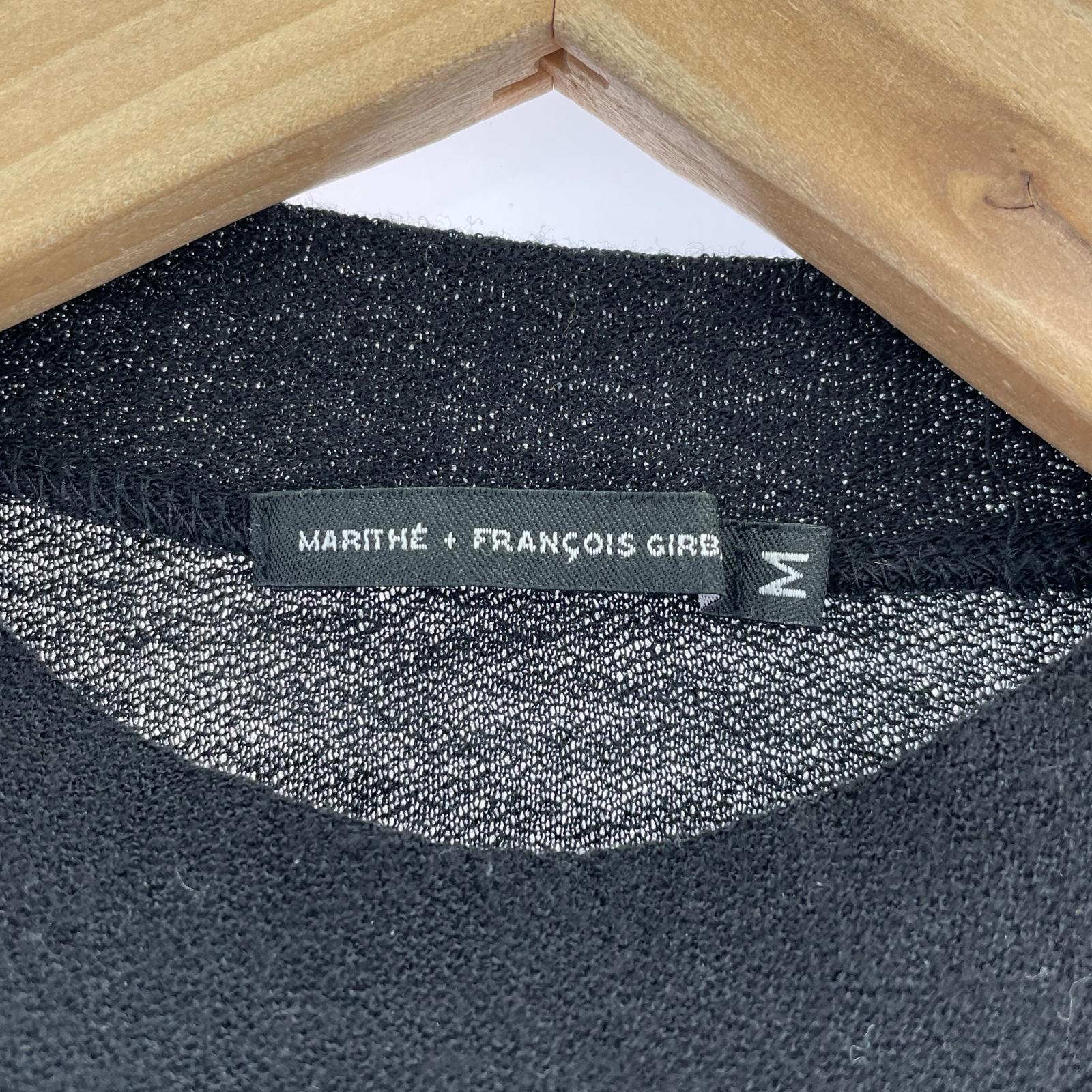 長袖Tシャツ L/S モッネック調 デザイン ウールカットソー (M)BLK M ブラック