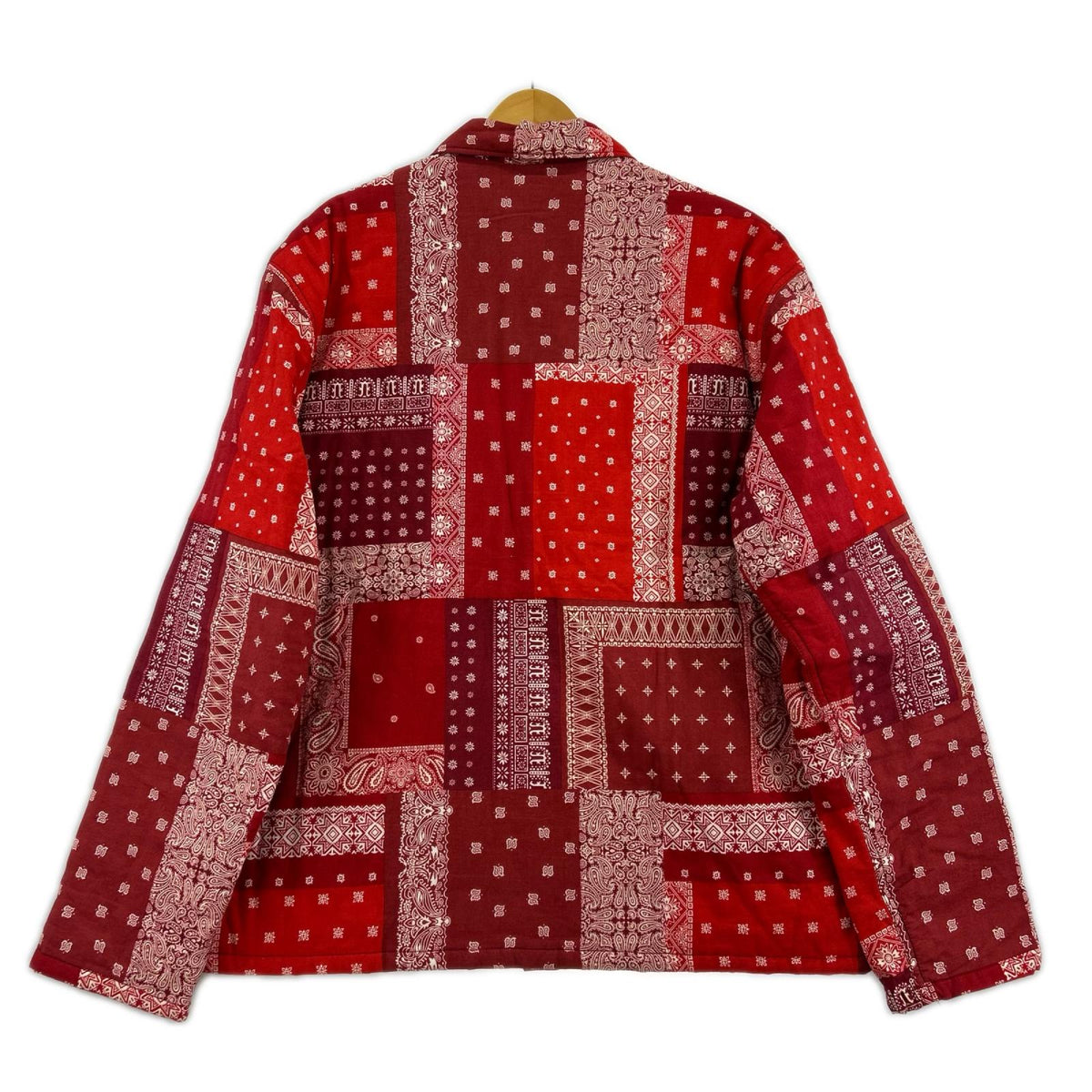 長袖シャツ L/S BANDANA CPO SHIRT JACKET レッド
