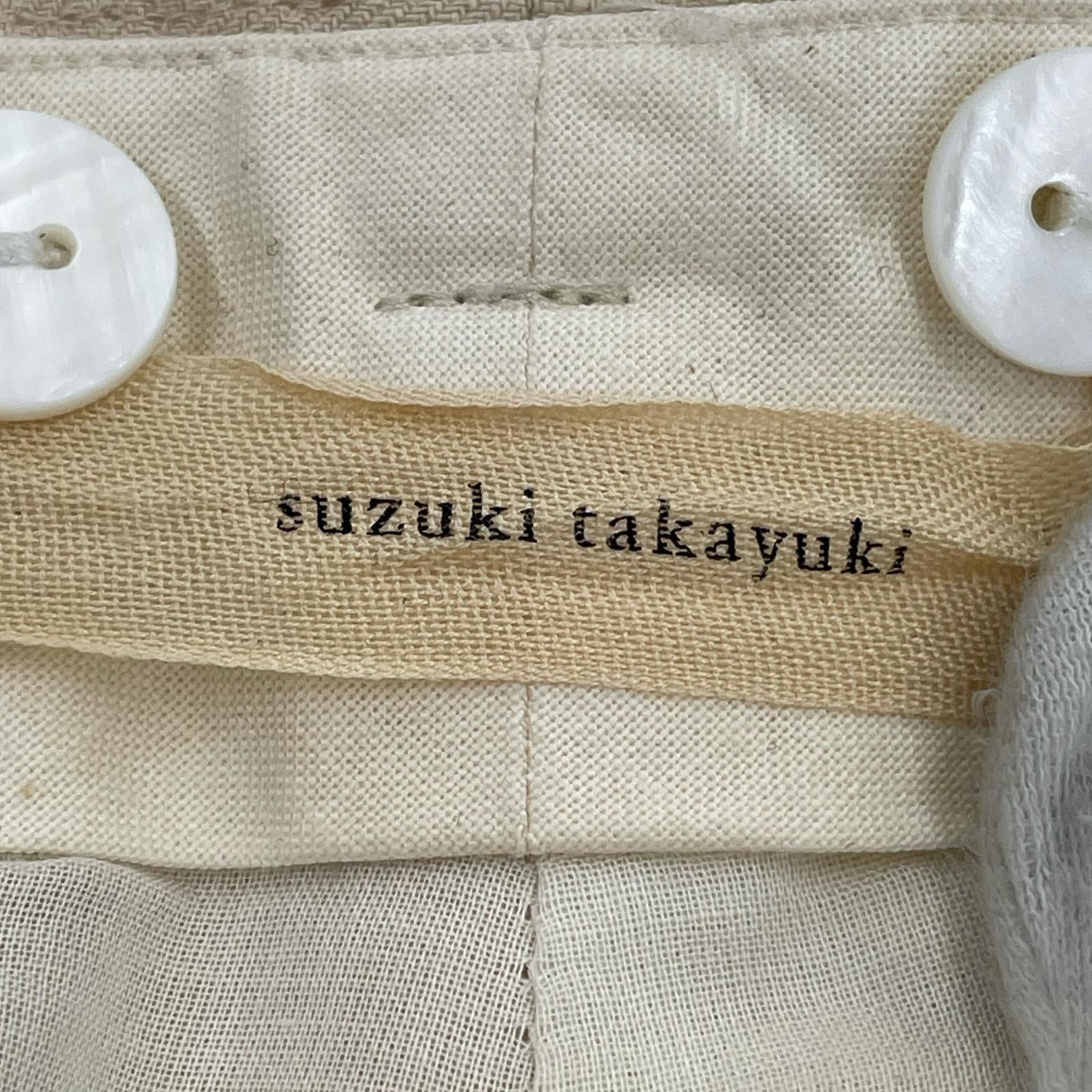 その他ボトムス suzuki takayuki wide legged pants 2 S212-19 使用感あり ベージュ