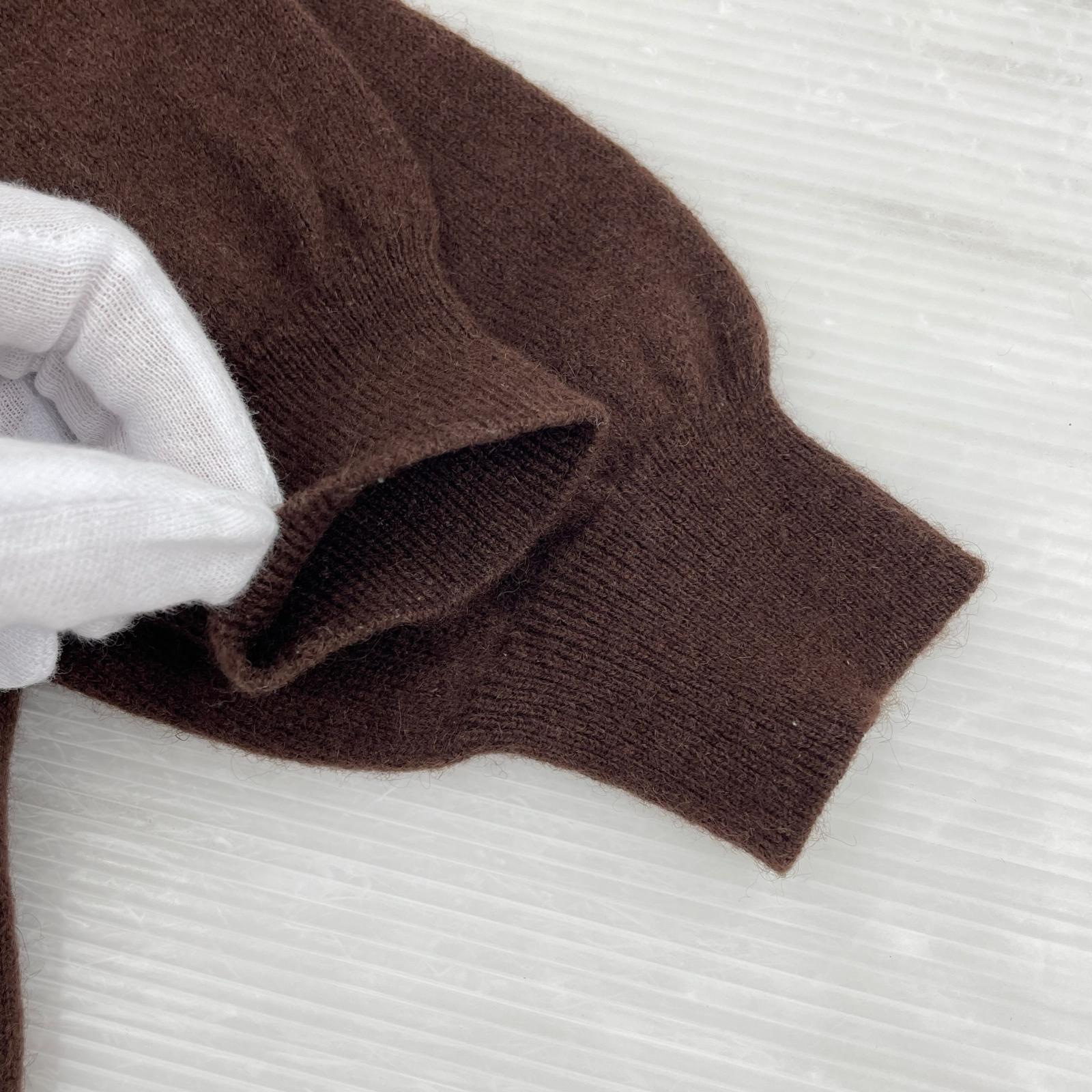 ニット Cashmere カシミヤ ニット 茶 M M