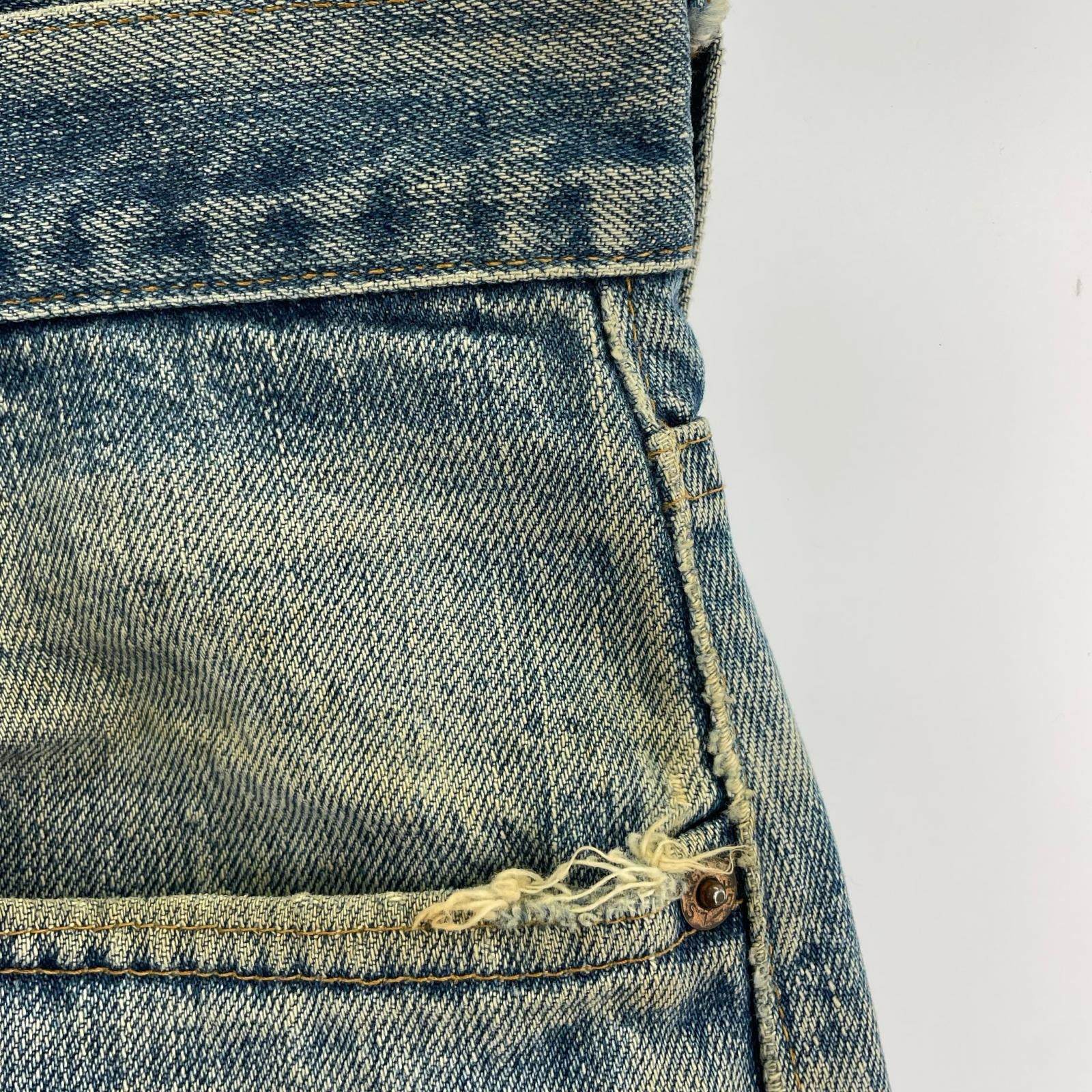 パンツ 70s 505-0217 42/32 ブルー