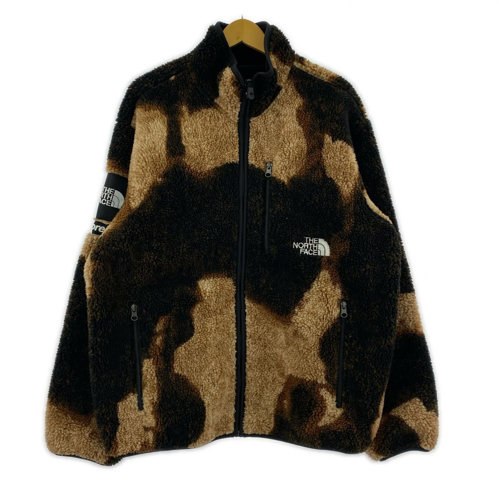 ブルゾン x THE NORTH FACE 21AW Bleached Denim Print Fleece Jacket L L