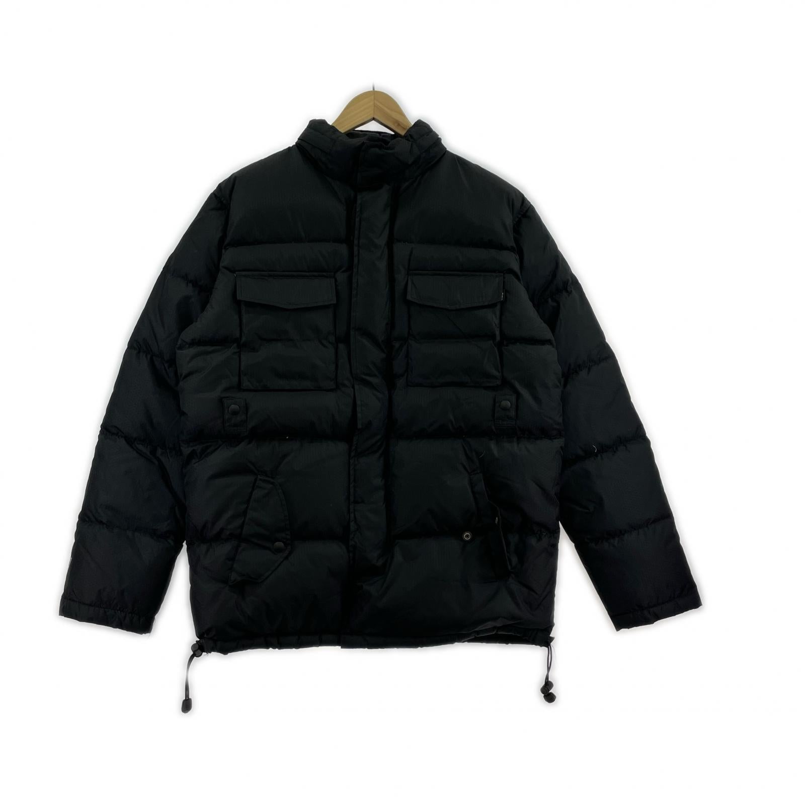 ジャケット 00-90s STUSSY ダウンジャケット M 黒 M ブラック