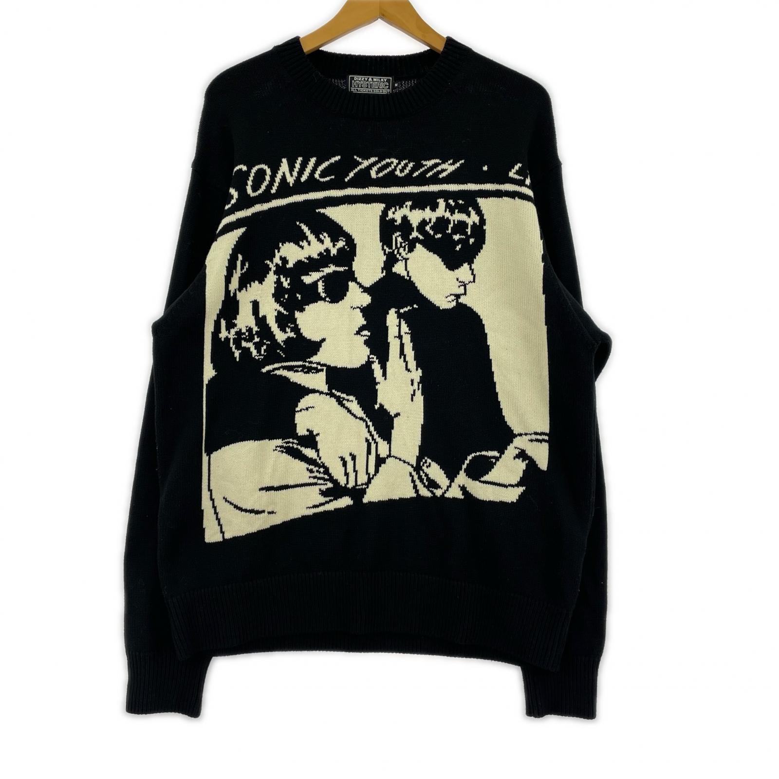 ニット ×SONIC YOUTH ニット ブラック M M ブラック