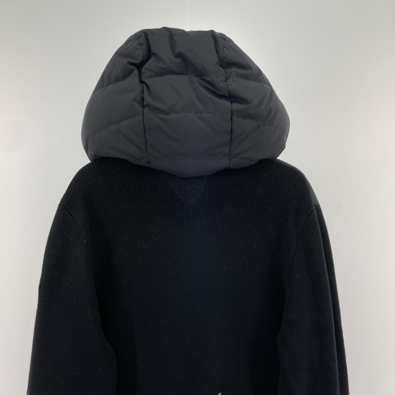 ジャケット 21AW CARDIGAN TRICOT ダウンジャケット ブラック