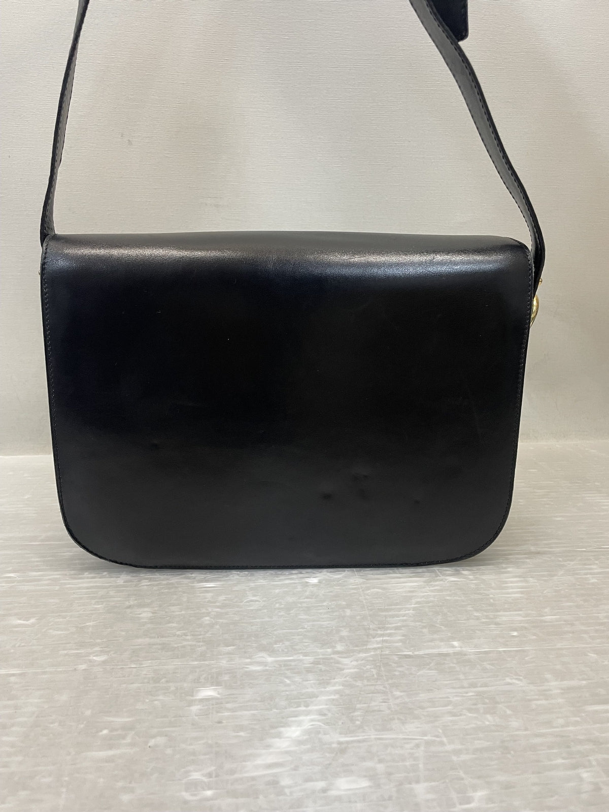 CELINE DIFFUSION 馬車金具 ショルダーバッグ ブラック