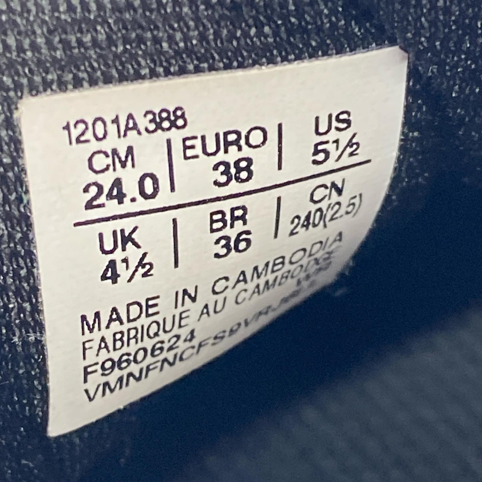シューズ 黒 24.0 24cm (US6 UK5 1/2 EU38) ブラック