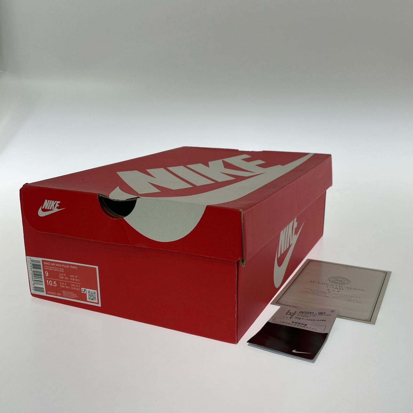 スニーカー AIR MAX PLUS TIEMPO (27.0) 27cm (US9 UK8 1/2 EU44) ホワイト
