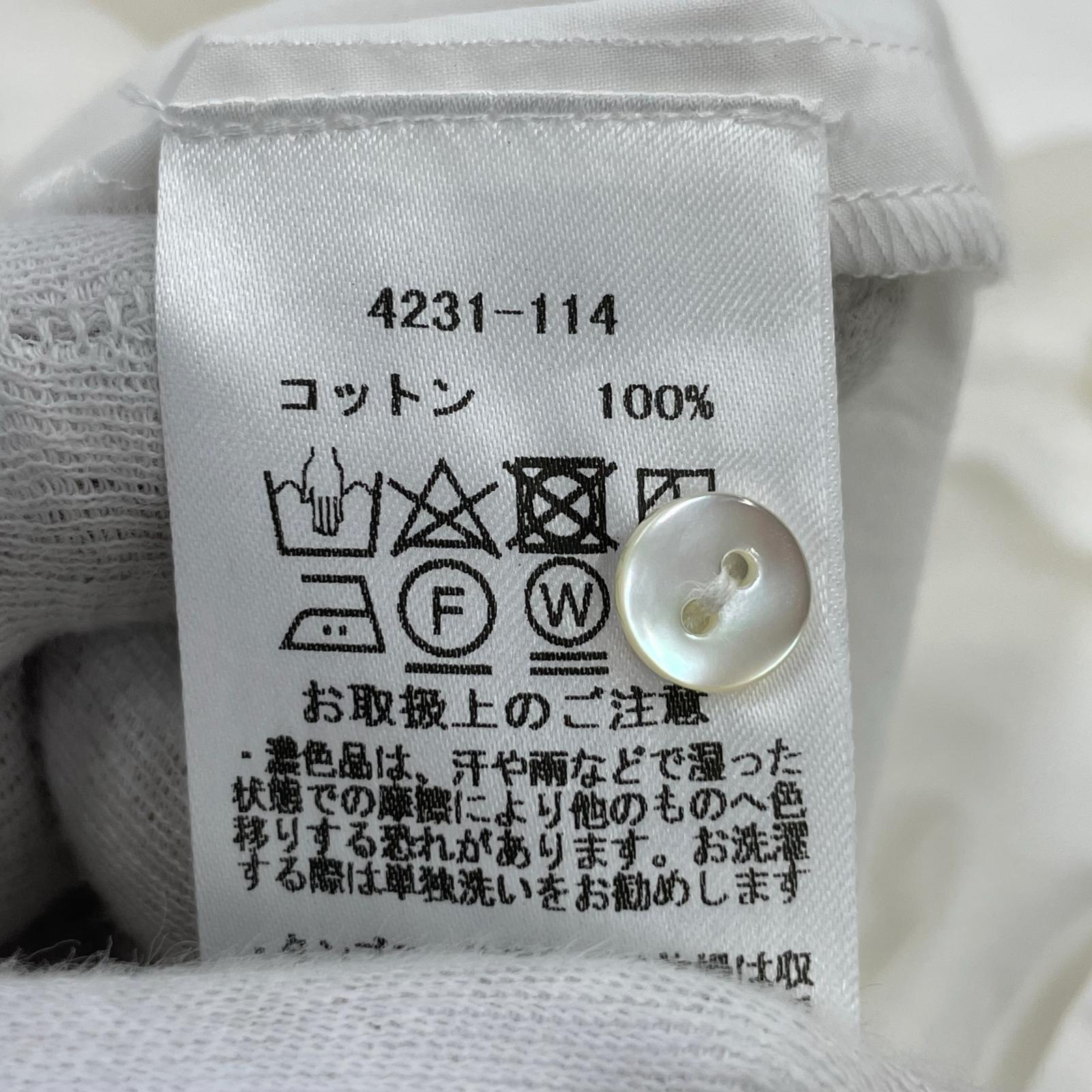 長袖シャツ リボンブラウス/WHT ホワイト
