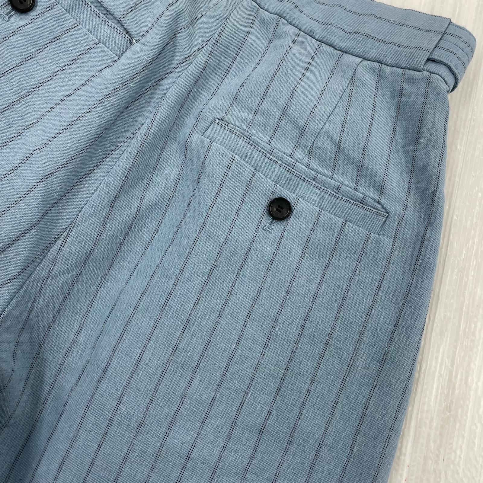 パンツ MAISON SPECIAL ベルテッドバルーンパンツ 水色(38)