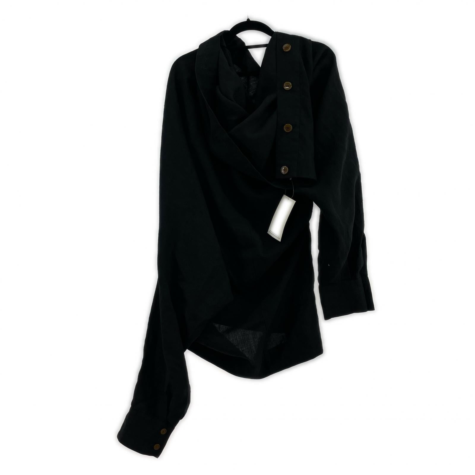 ジャケット Vivienne Westwood MAN オーバーサイズ 変形シャツジャケット F 黒 ブラック