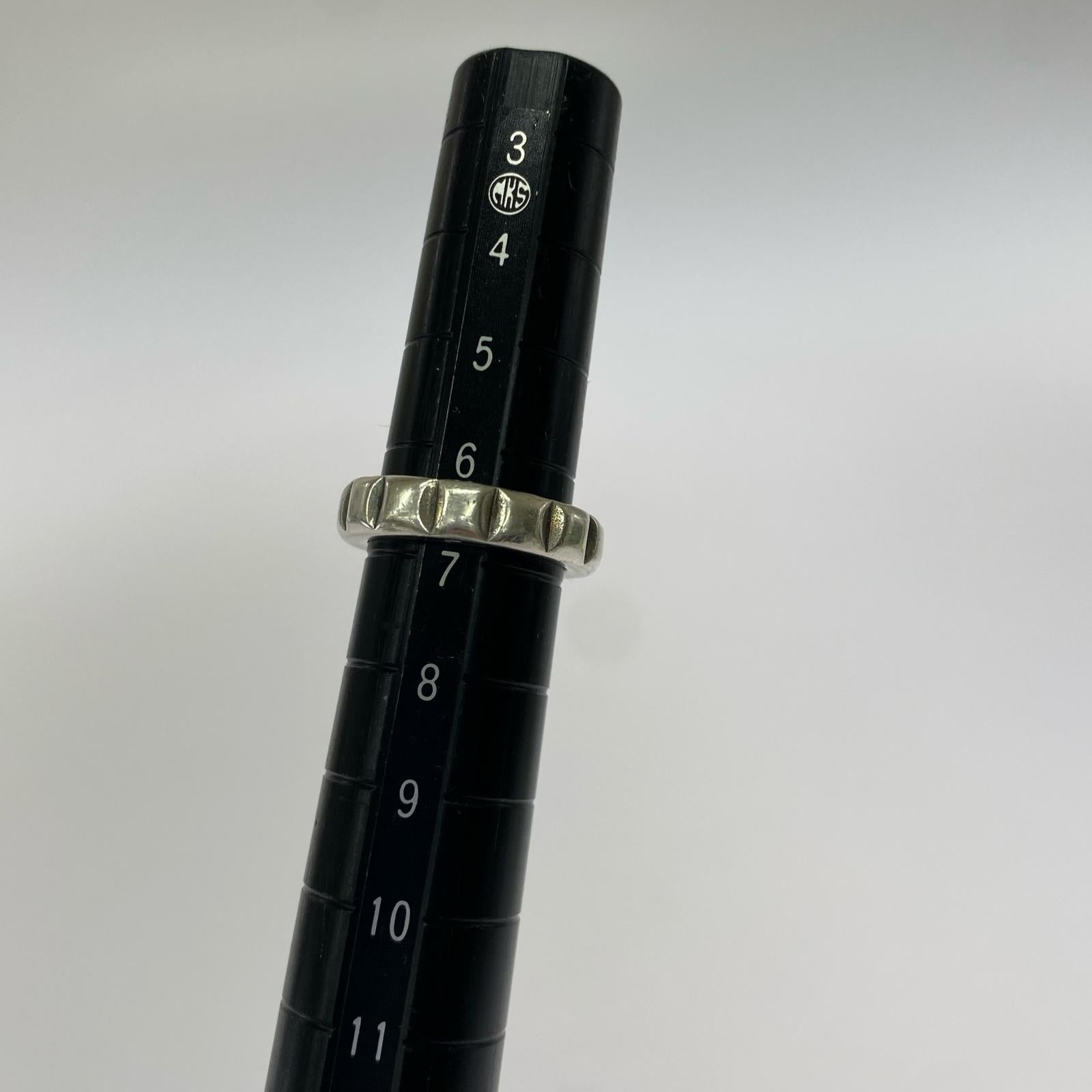 リング・指輪 BILL WALL LEATHER Faceted リング #6 シルバー