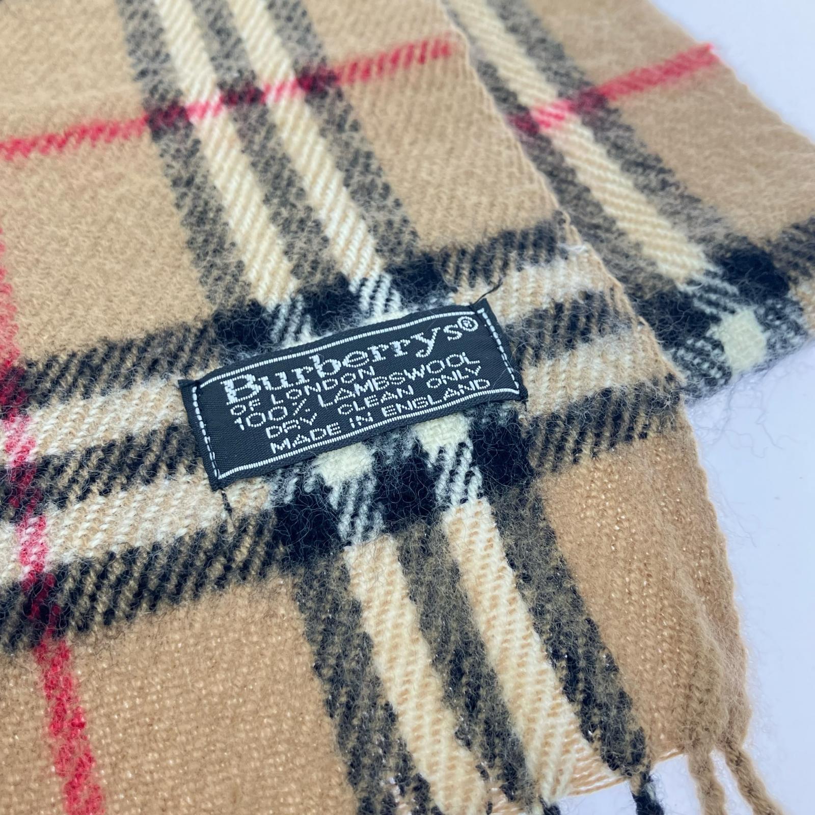 その他アクセサリー Burberrys チェック マフラー ベージュ