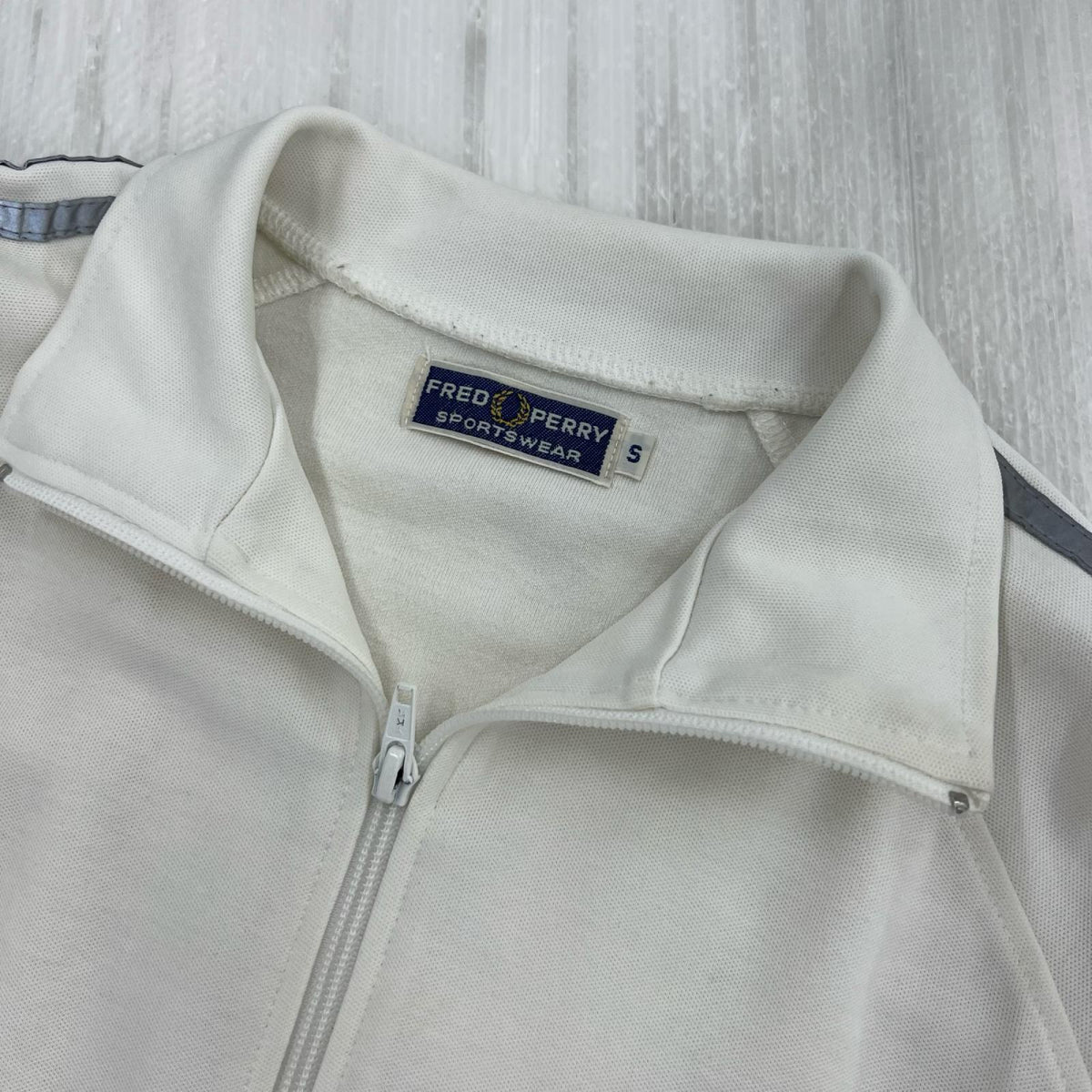 ジャケット FRED PERRY 80s トラックジャケット 白 (S) S ホワイト