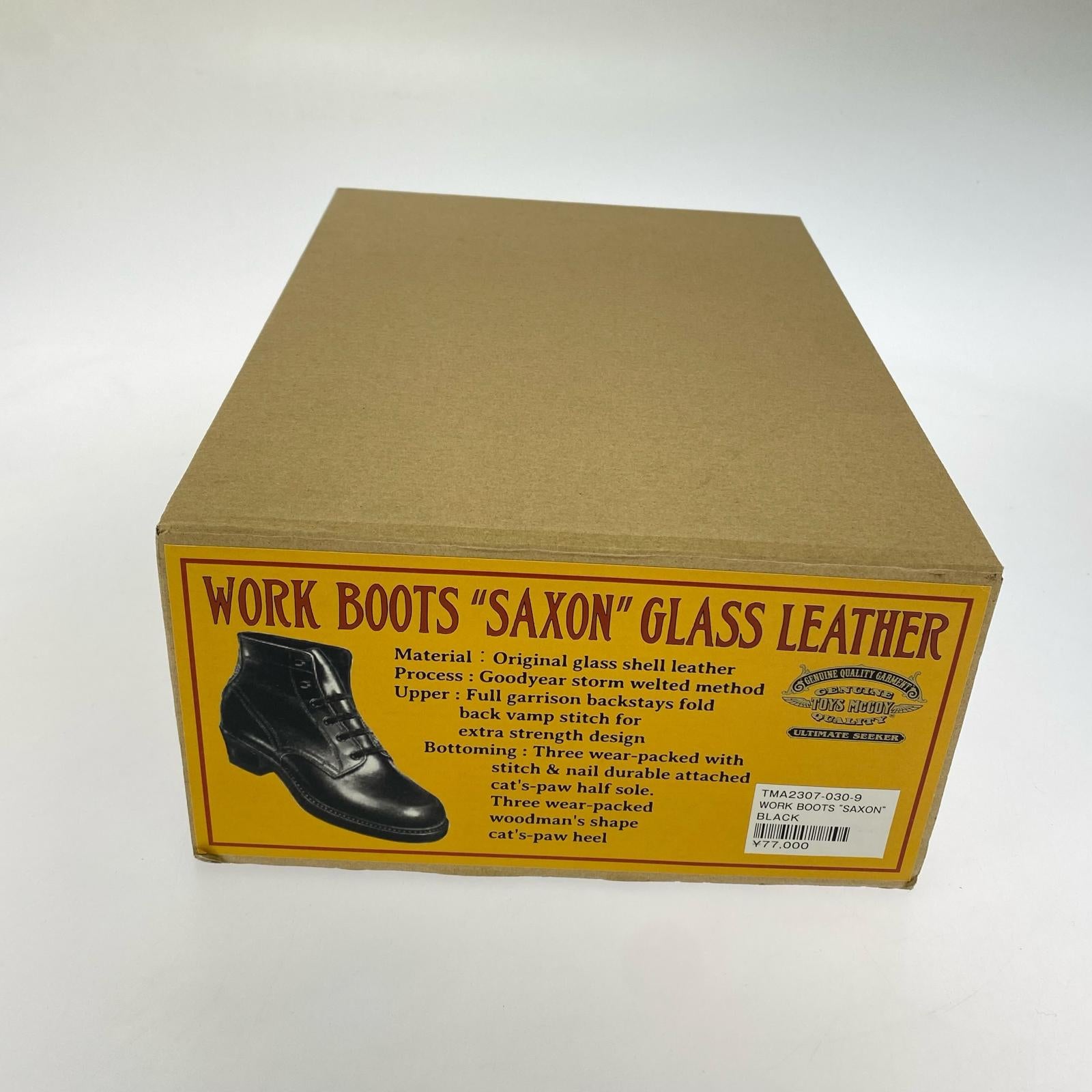 ブーツ 23年 WORK BOOTS SAXON ブラック