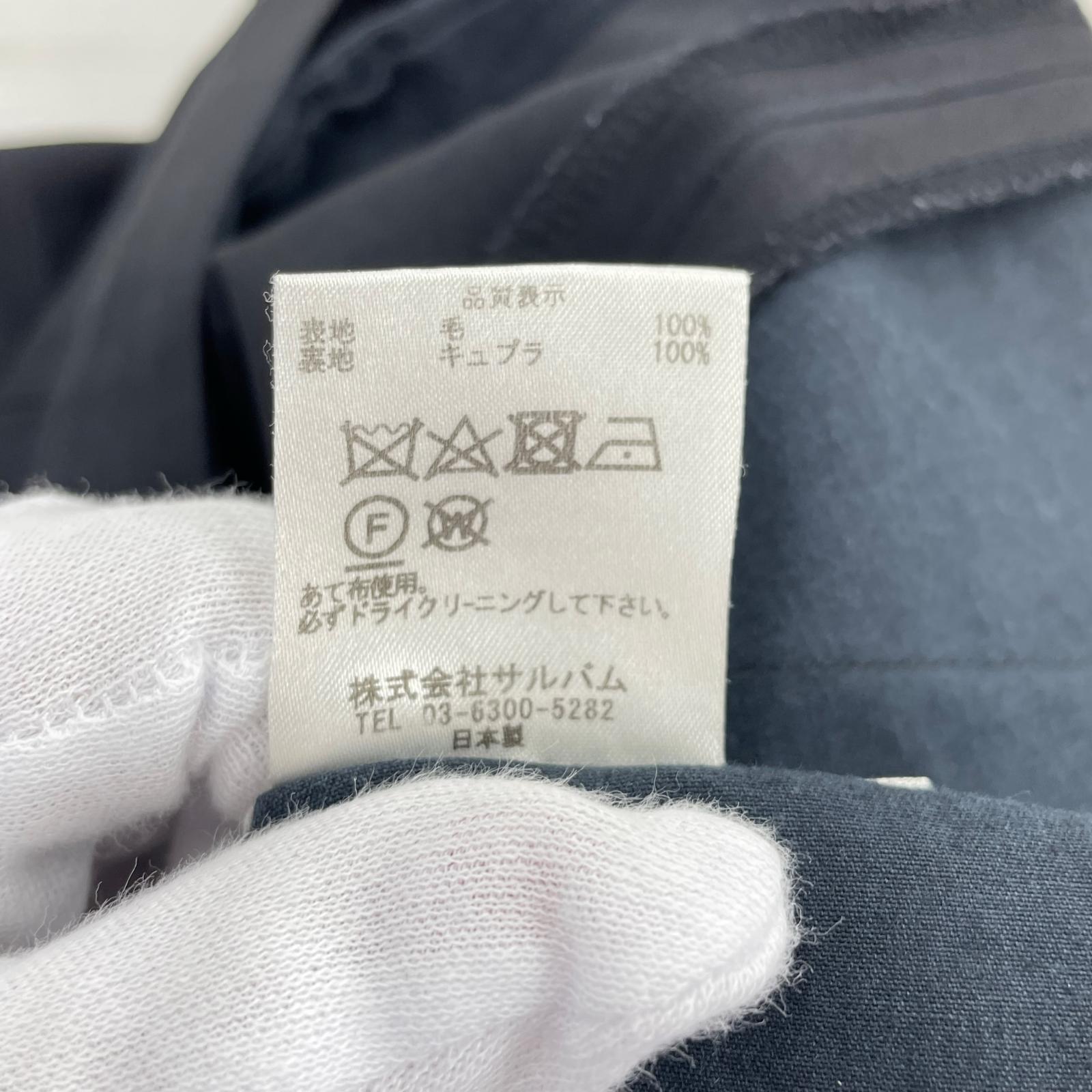 パンツ 2タックワイドパンツ 黒 (S) S ブラック