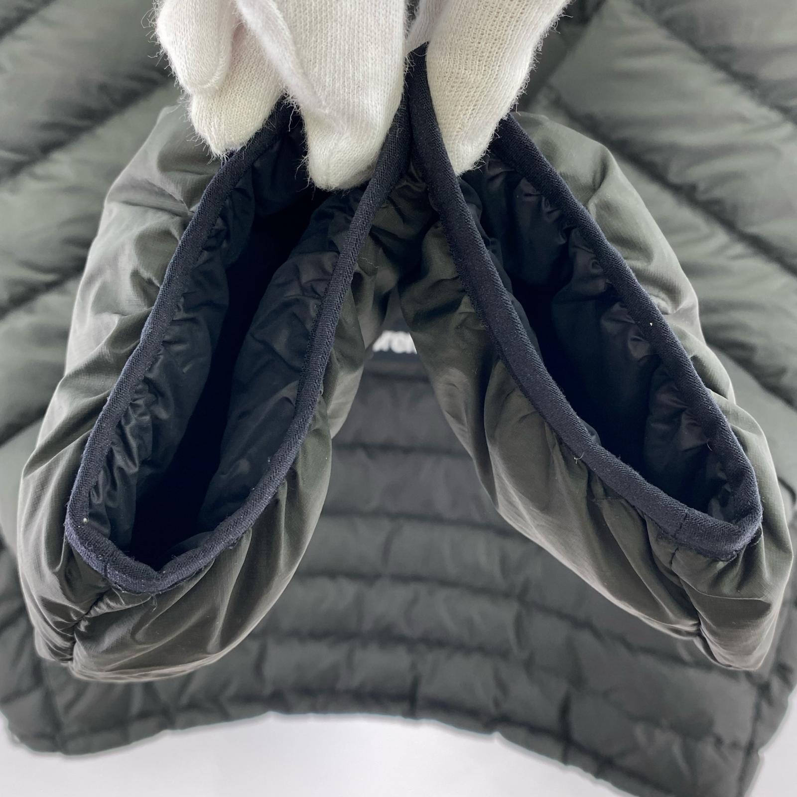 ダウンジャケット 21AW Micro Down Half Zip Hooded Pullover L ブラック