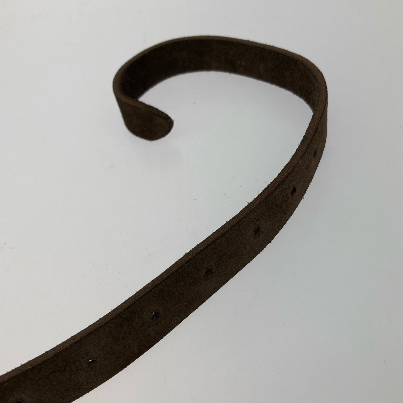 その他アクセサリー KAPITAL Suede Pueblo disco Buckle Belt レザーベルト 茶 ブラウン