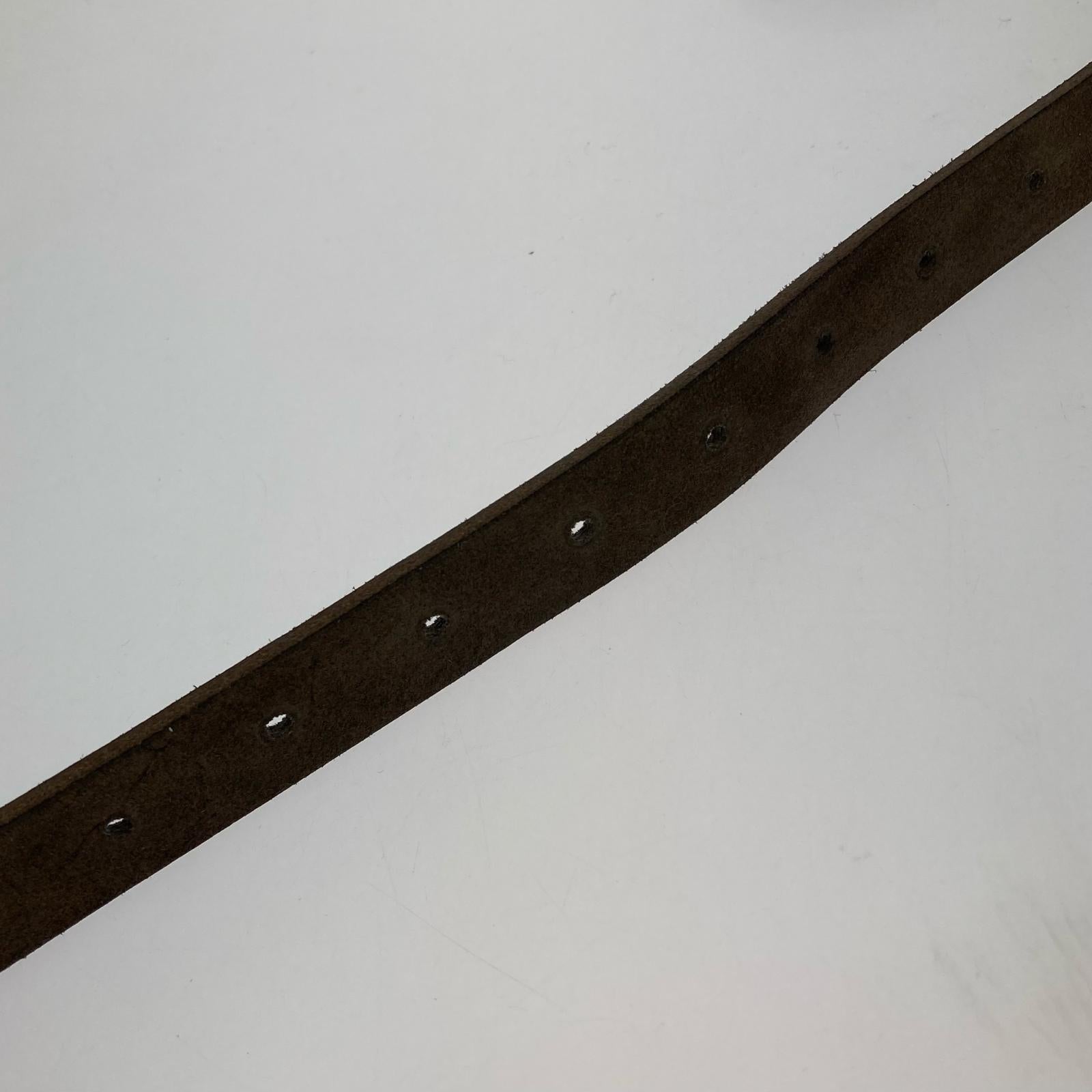 その他アクセサリー KAPITAL Suede Pueblo disco Buckle Belt レザーベルト 茶 ブラウン