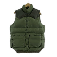 ダウンベスト Rocky Mountain FeatherBed×PORTER×BEAMS トリプルネーム ダウンベスト オリーブ 38