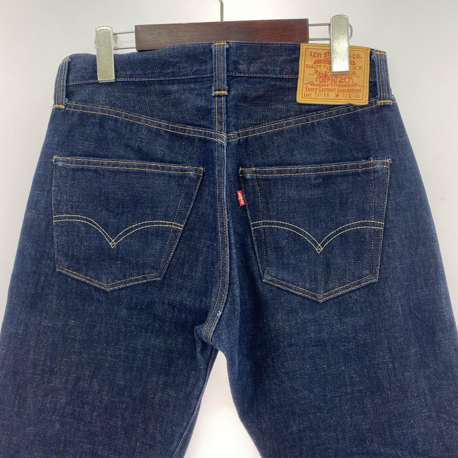 デニムパンツ 501XX 47復刻 バレンシア製 W32 ネイビー