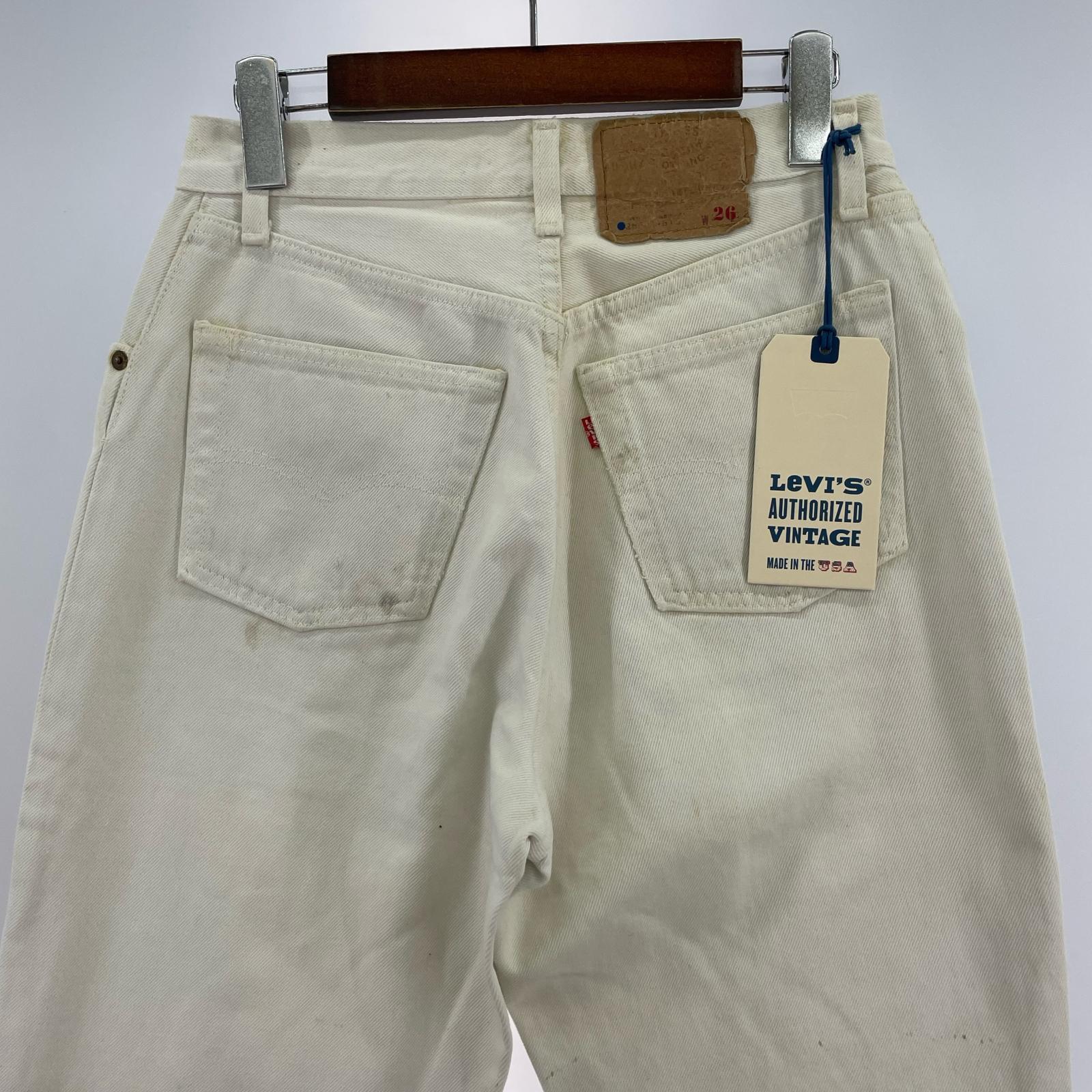 デニムパンツ 9354-0002 AUTHORIZED VINTAGE ホワイト