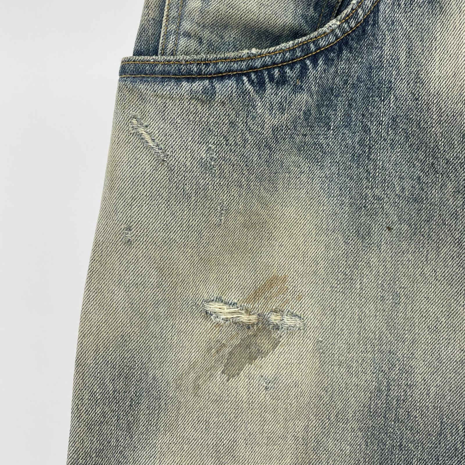 デニムパンツ SELVEDGE TAPERED 5P DENIM PANTS 3 ブルー