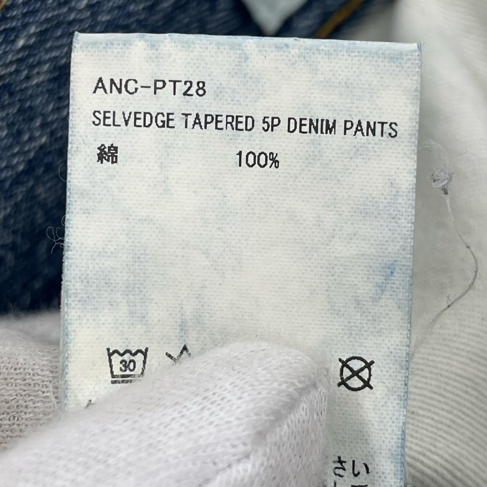 デニムパンツ SELVEDGE TAPERED 5P DENIM PANTS 3 ブルー