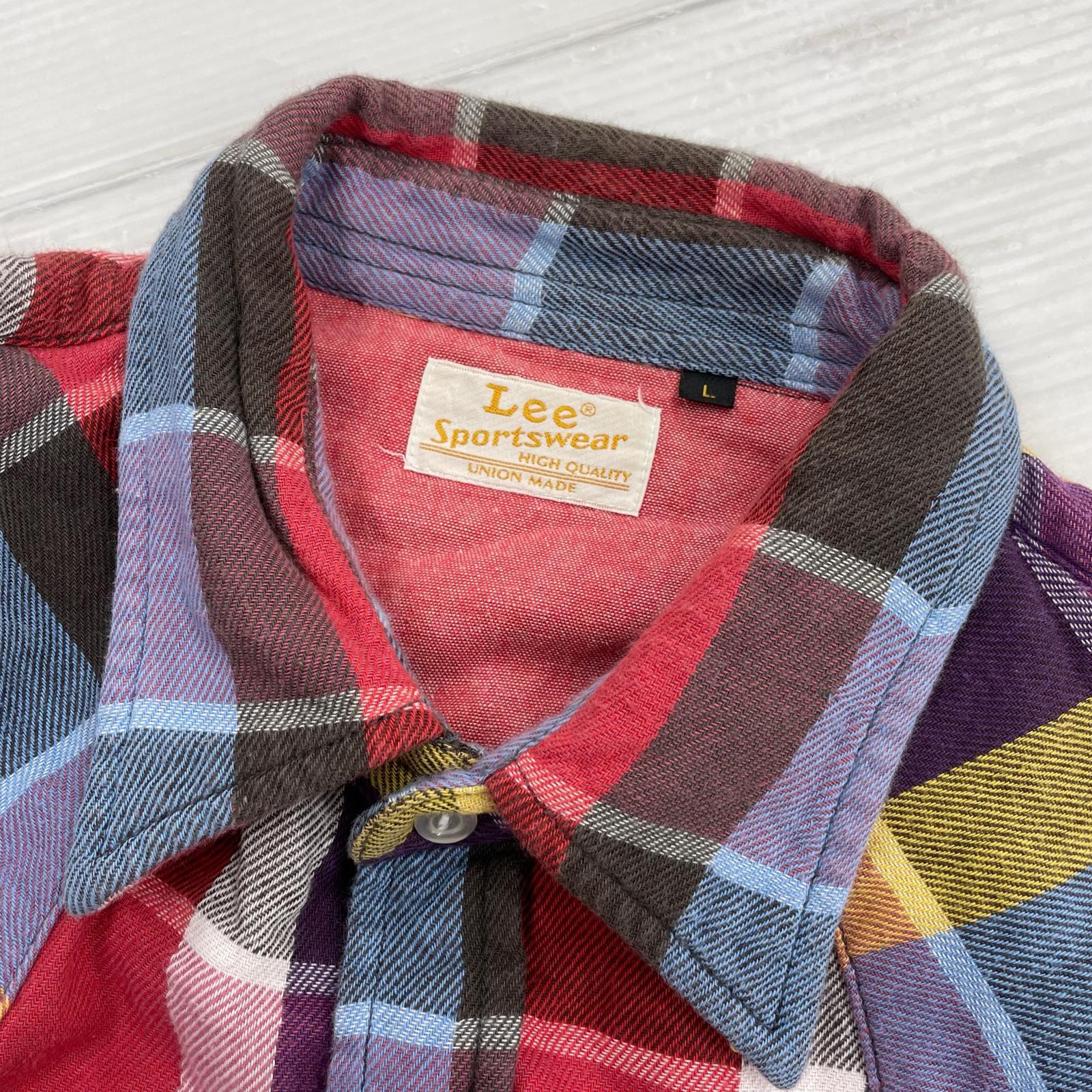長袖シャツ Lee ヘビネル チェックシャツ マルチカラー L マルチカラー