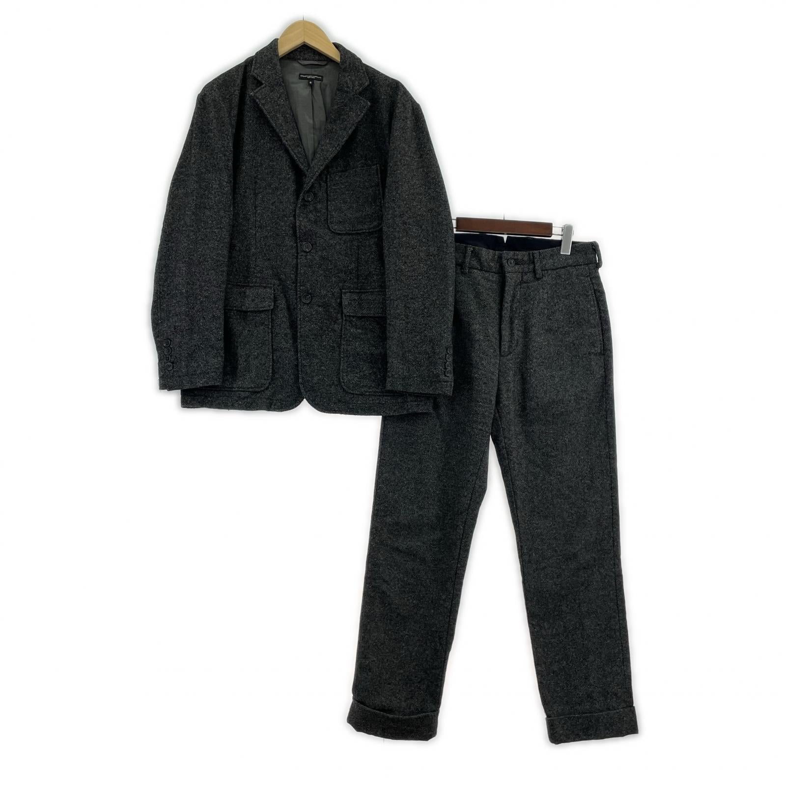 ジャケット Engineered Garments ベッドフォード ツイード セットアップ S グレー グレー