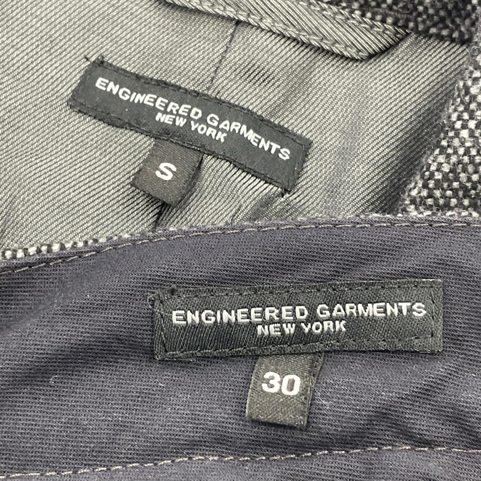 ジャケット Engineered Garments ベッドフォード ツイード セットアップ S グレー グレー