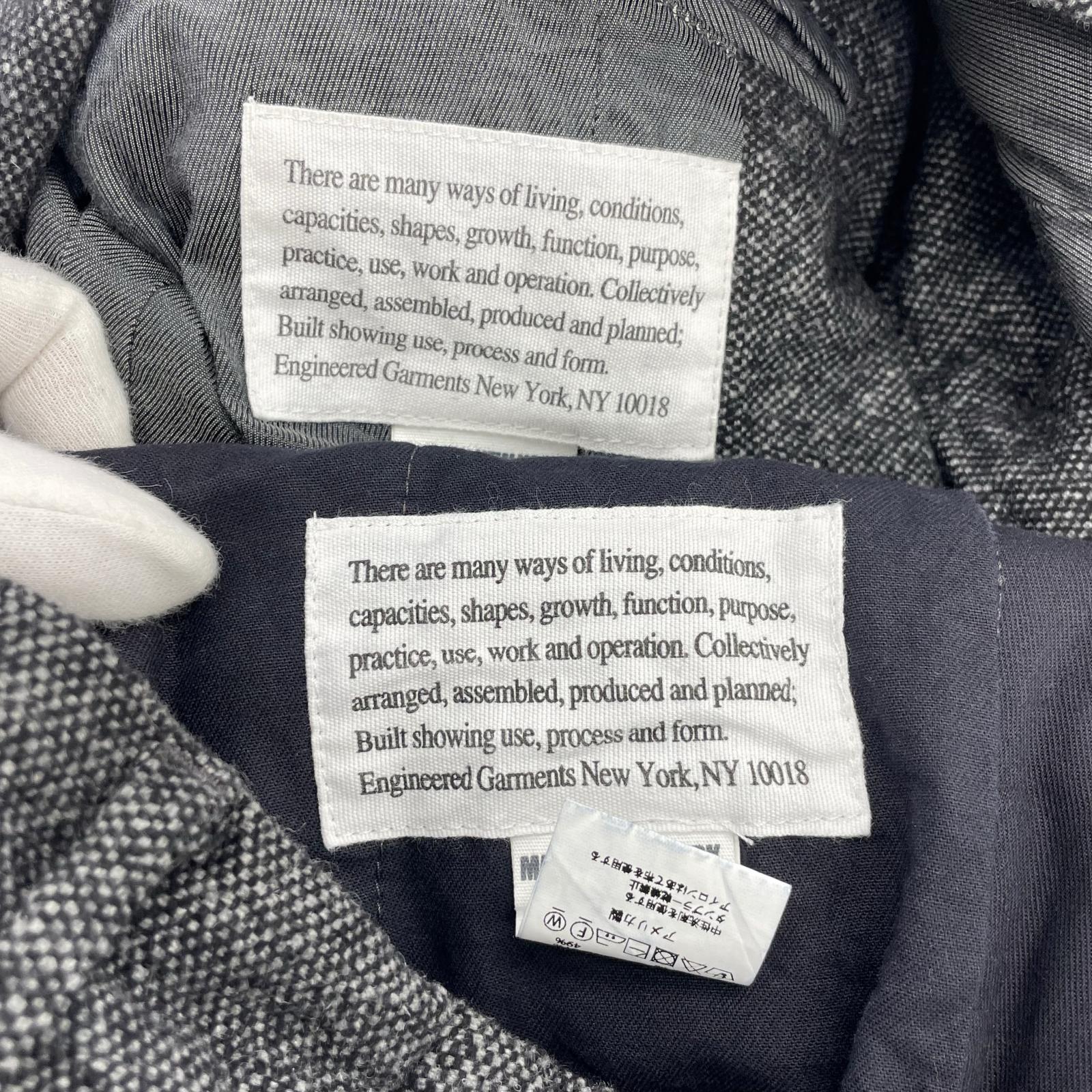 ジャケット Engineered Garments ベッドフォード ツイード セットアップ S グレー グレー