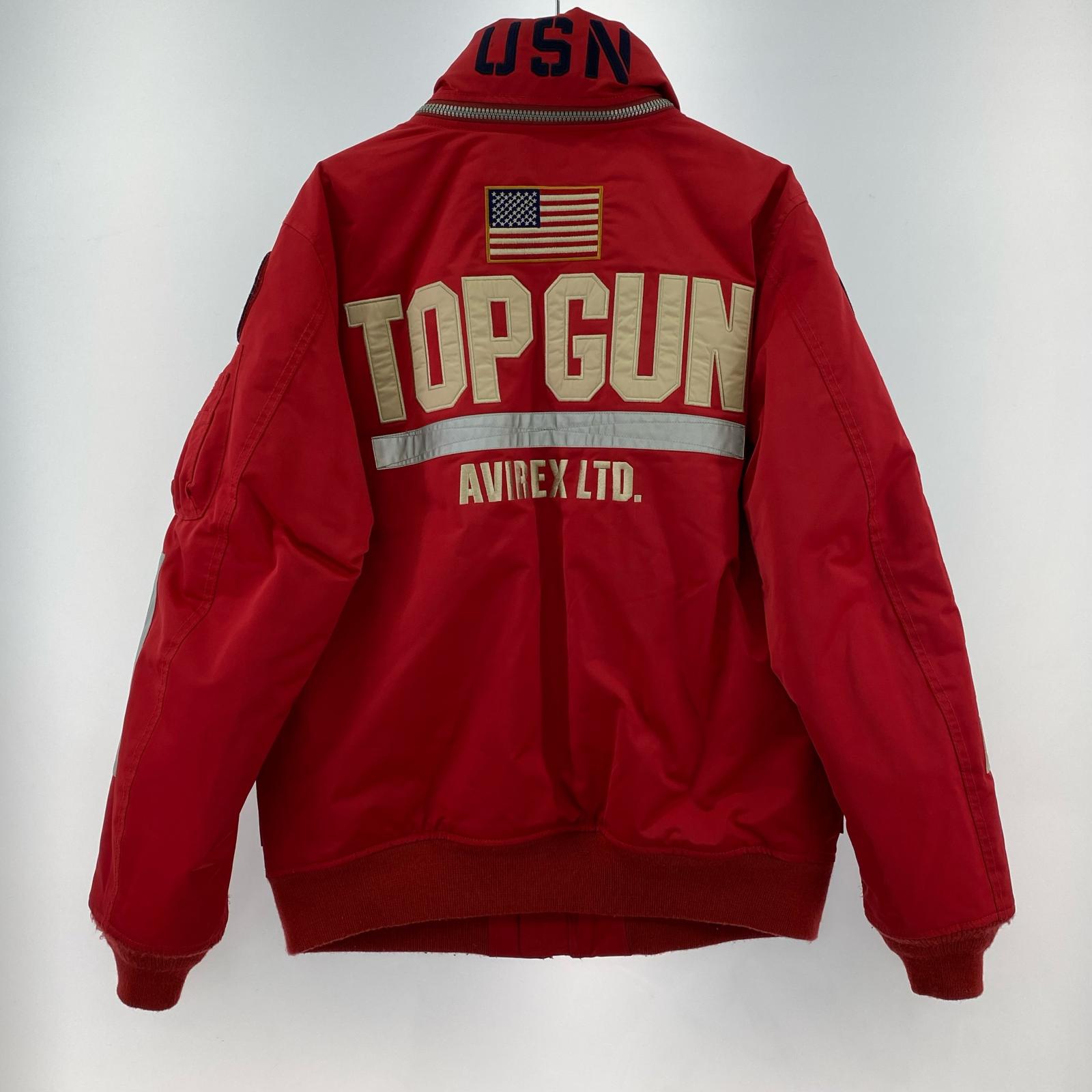 ブルゾン 6102176 CUSTOM CWU TOP GUN (XL) LL レッド