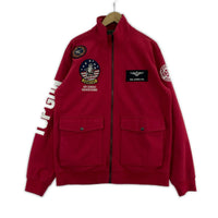 ブルゾン WIND GUARD TOP GUN JACKET (XL) レッド