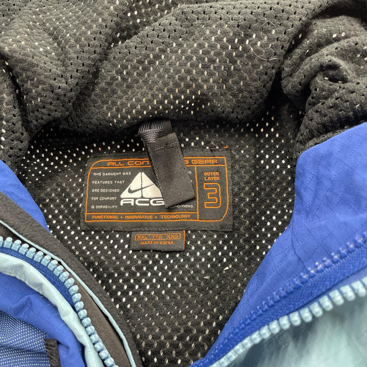 ジャケット NIKE ACG 3LAYER ナイロンジャケット 3XL ブルー ブルー