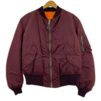 ジャケット 80-90s MA-1 (M) ボルドー M
