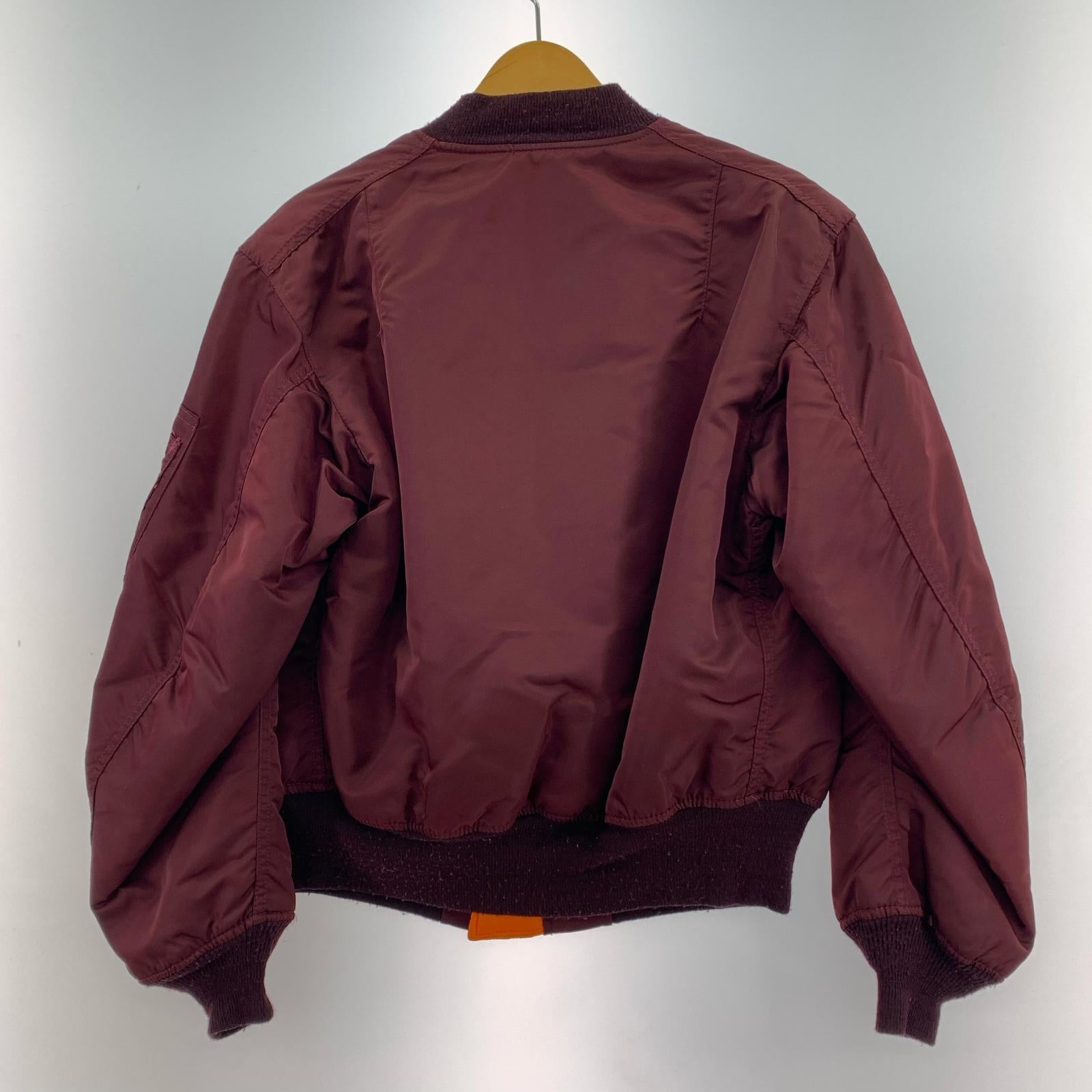 ジャケット 80-90s MA-1 (M) ボルドー M