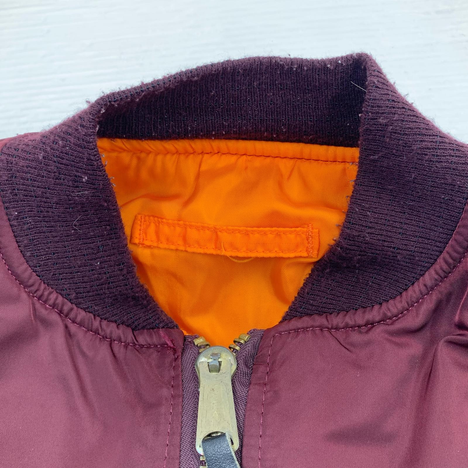 ジャケット 80-90s MA-1 (M) ボルドー M