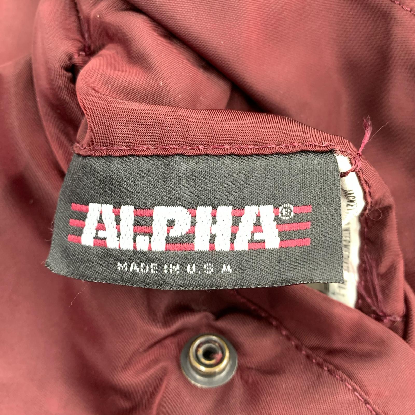 ジャケット 80-90s MA-1 (M) ボルドー M