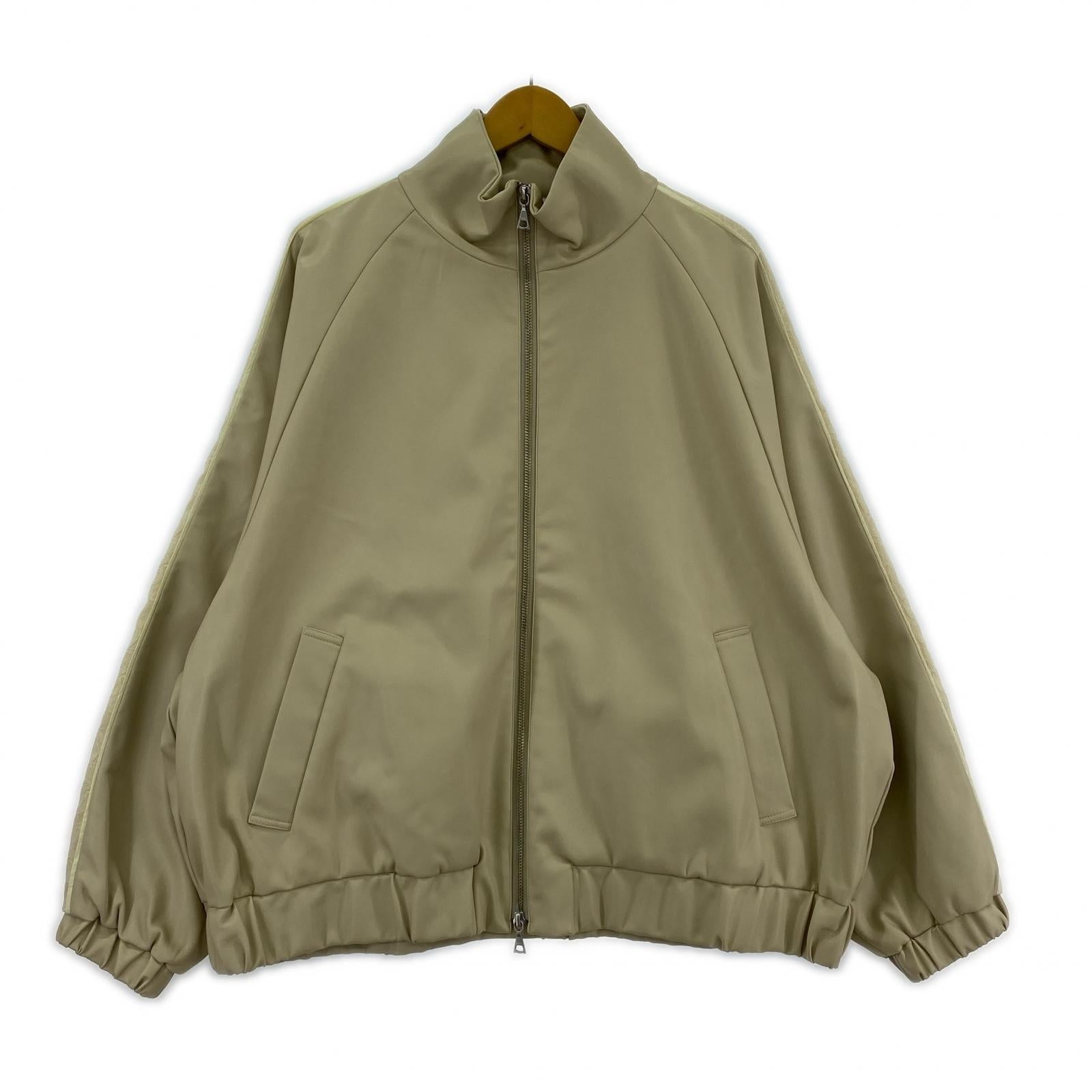 ジャケット フェイクレザードルマントラックジャケット F ベージュ フリー