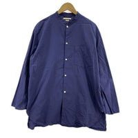 長袖シャツ blurhms Chambray Stand Collar Cuffless Shirt BHS23S023 紺 (2) 2 ネイビー