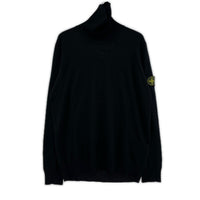 ニット STONE ISLAND タートルネックニット XL ブラック ブラック