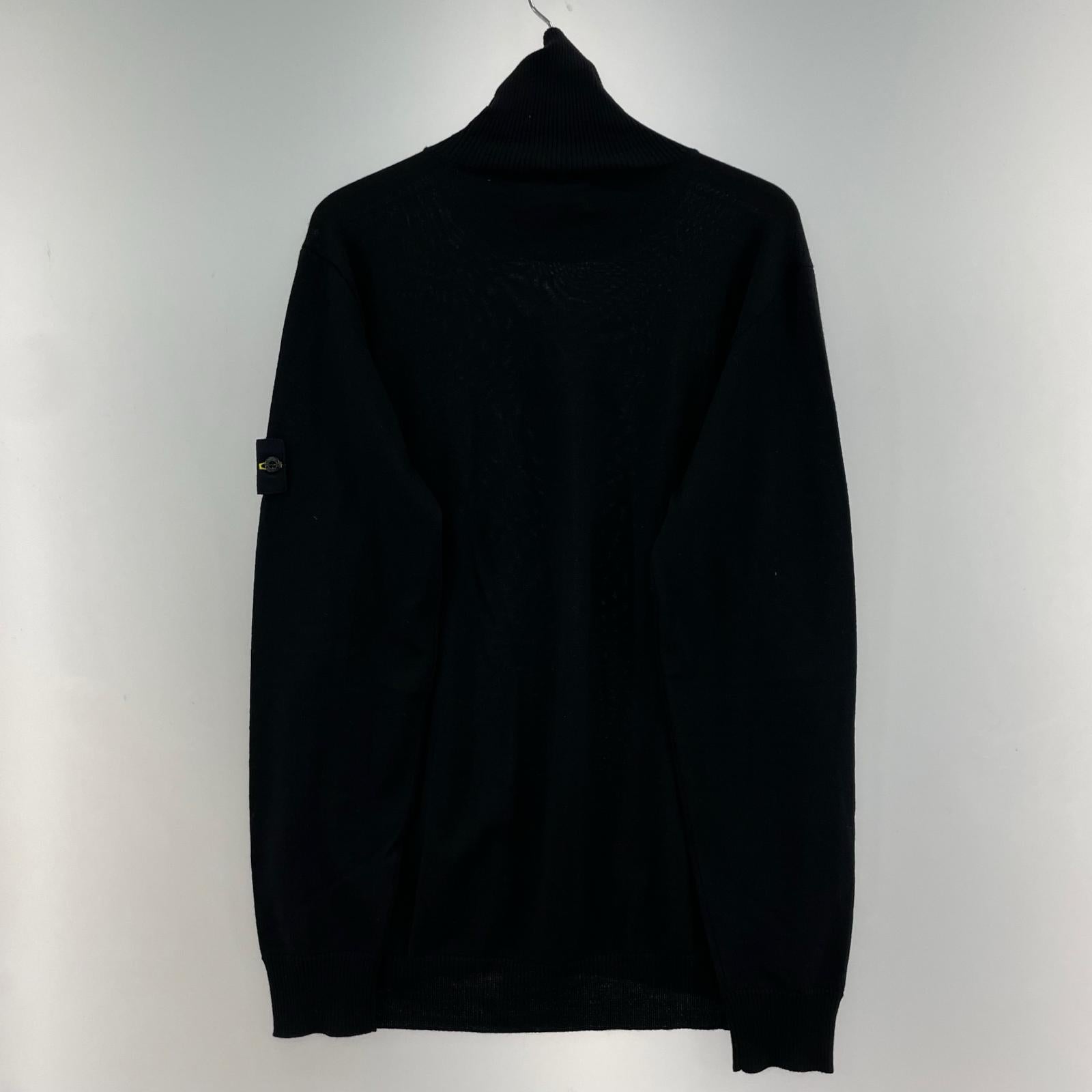 ニット STONE ISLAND タートルネックニット XL ブラック ブラック