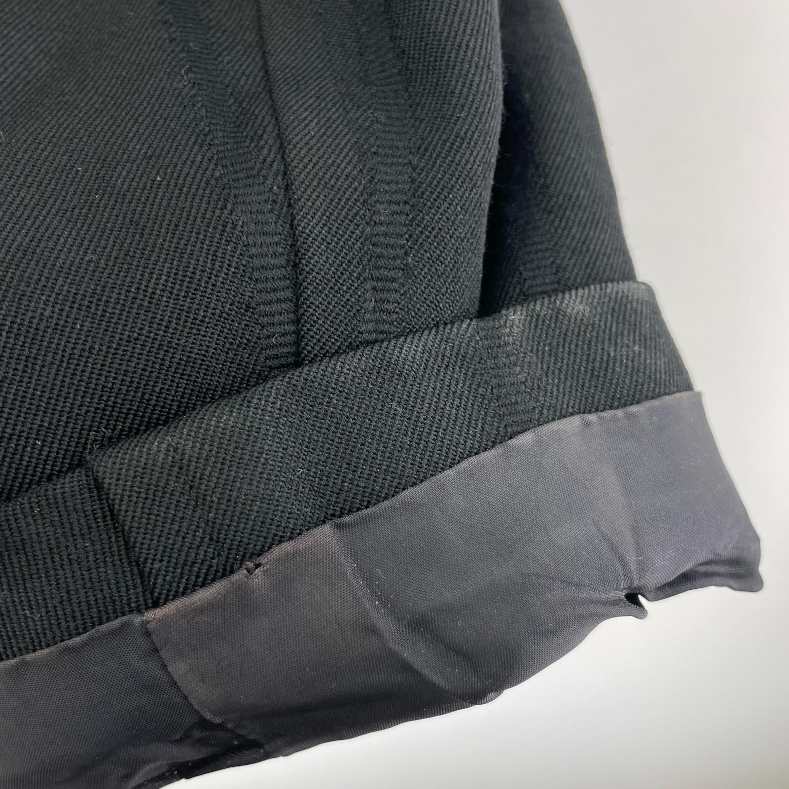 ジャケット COMME des GARCONS 本ライン ウールステンカラーコート M ブラック M ブラック