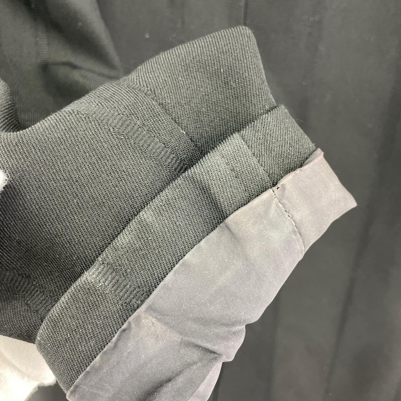 ジャケット COMME des GARCONS 本ライン ウールステンカラーコート M ブラック M ブラック