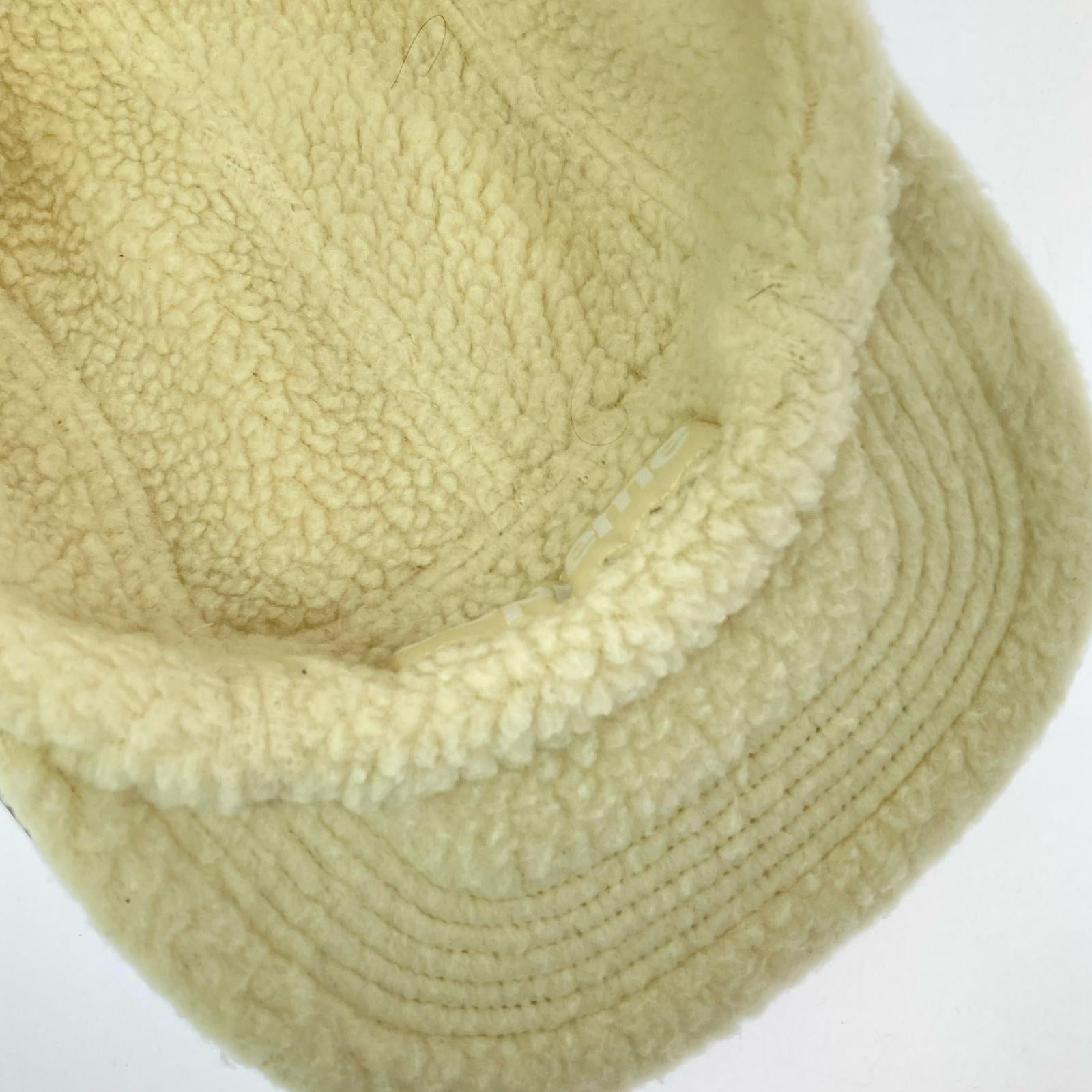 キャップ Supreme Polartec Shearling Reversible Cap デジカモ×アイボリー