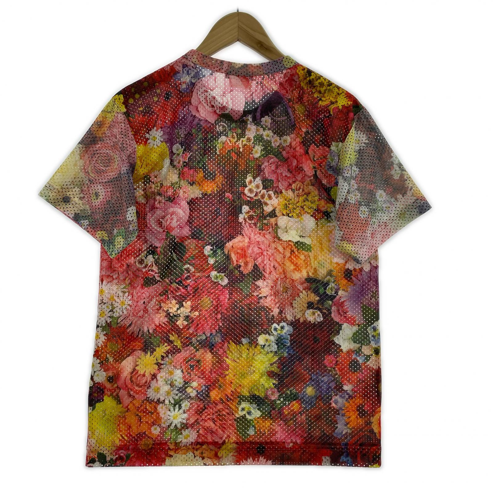 半袖Tシャツ 16AW/フラワープリントメッシュシャツ S マルチカラー