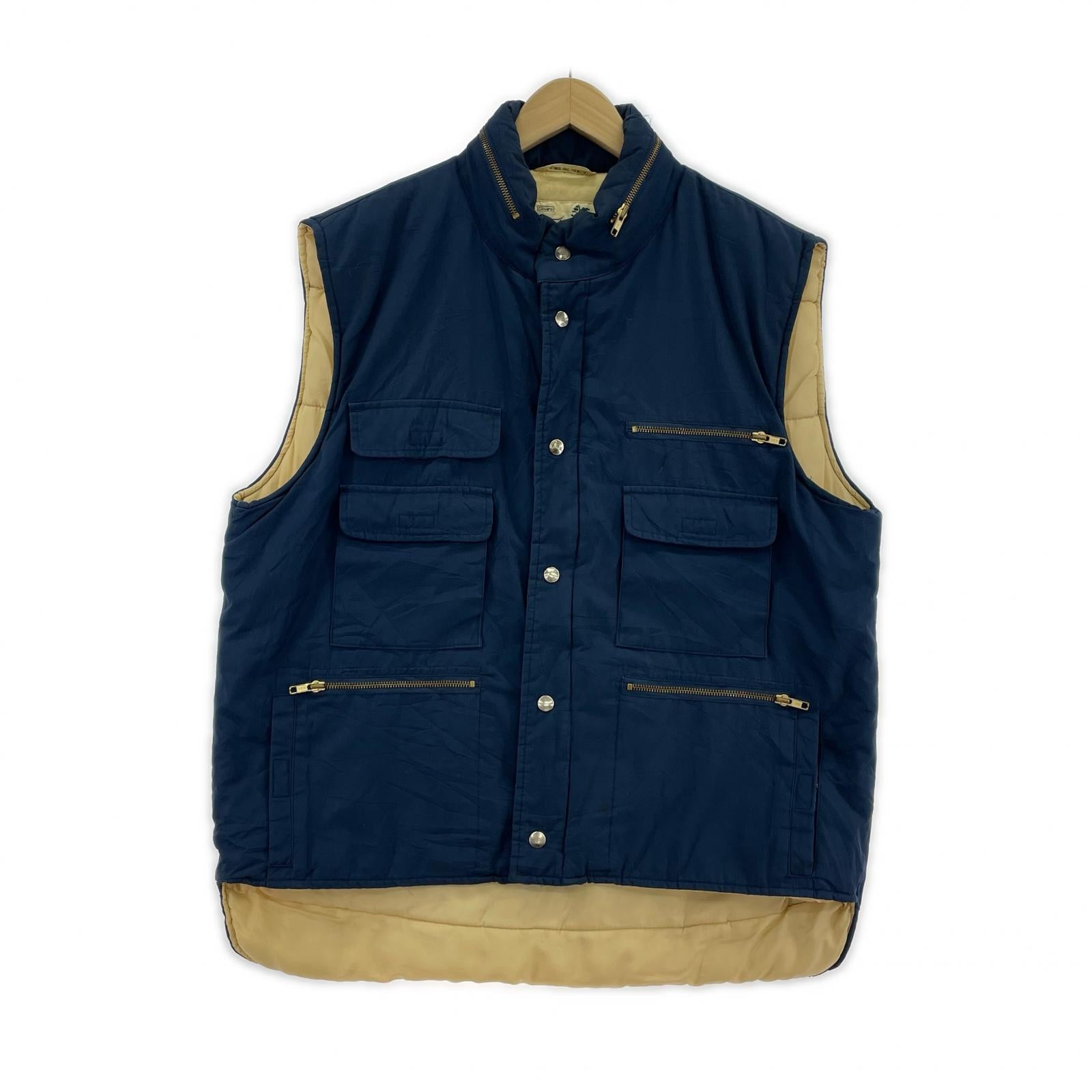 ダウンベスト OLD Sears 中綿ベスト ネイビー XL ネイビー